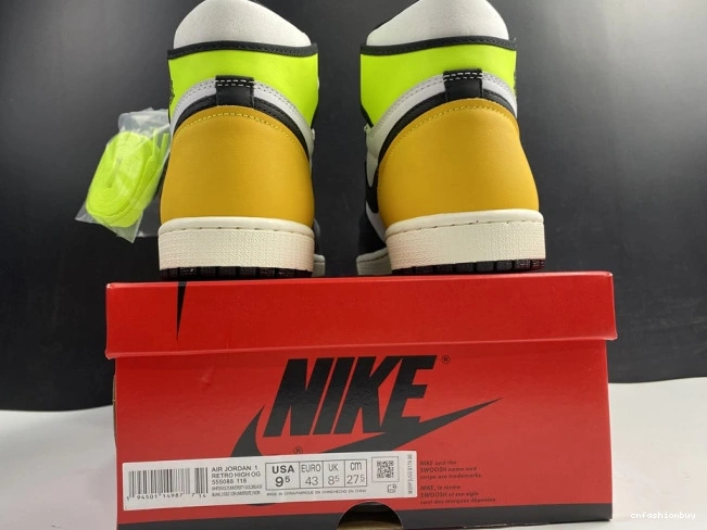 GOLD' HIGH JORDAN 1 'VOLT 555088-118 AIR RETRO OG 1107